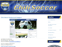 Tablet Screenshot of chilisoccer.org